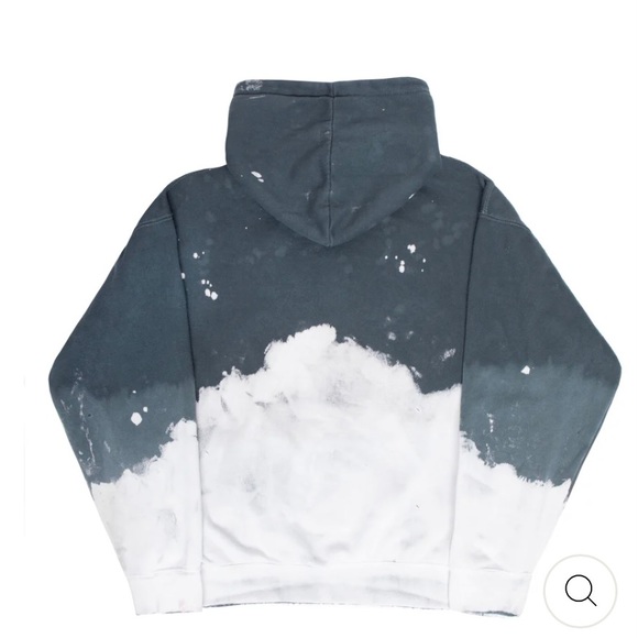 ACID WASH CHARCOAL HOODIE - Picture 2 of 5